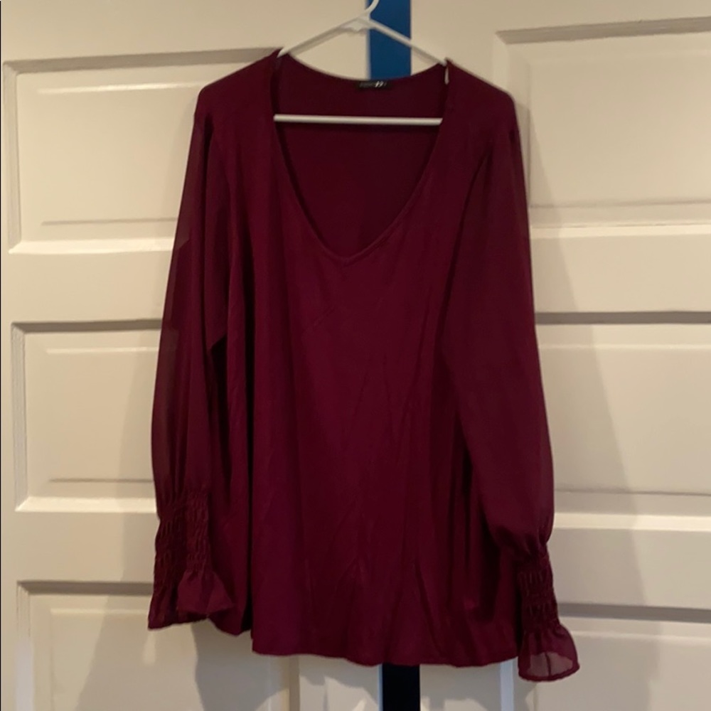 Papermoon wine color top